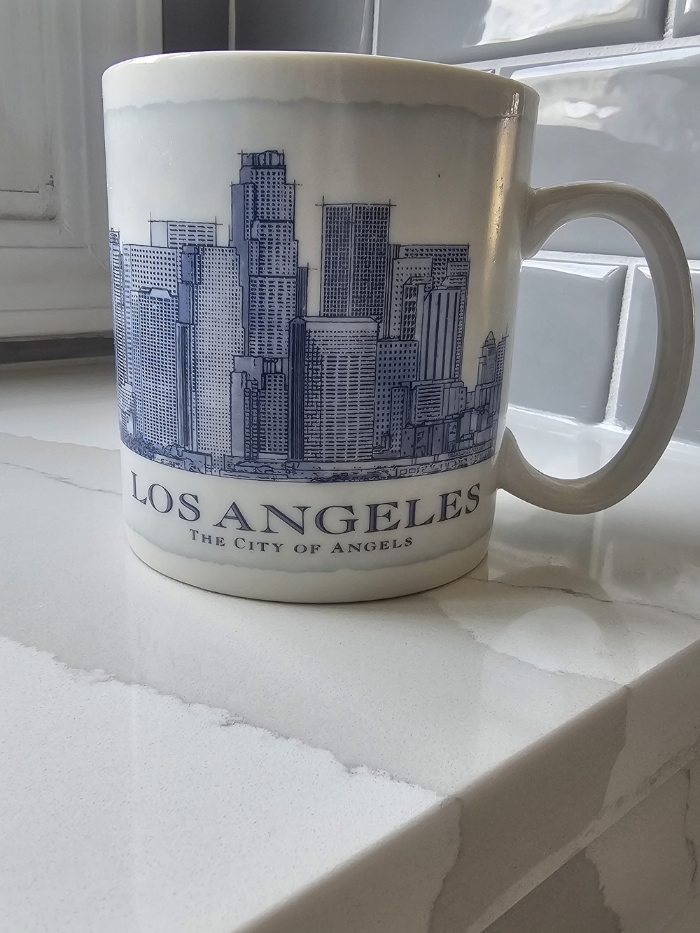Starbucks Los Angeles Skyline Mug - White and Blue